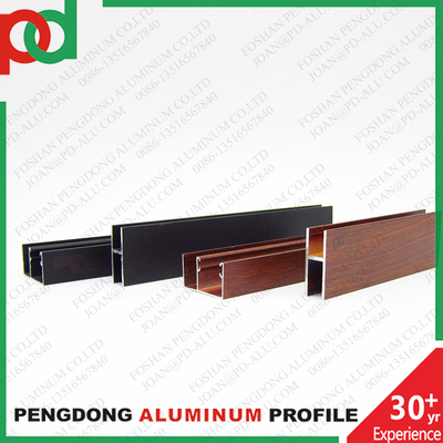 Αλουμινένιο U Channel με Χρώμα Ξύλου για Κάγκελα, Πέργκολα, Μπαλκόνι, Σωλήνες Φράχτη που Εξάγονται στη Νότια Αμερική