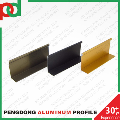 Προσαρμόσιμη Κατασκευή Τεχνολογίας Εξώθησης Προφίλ Αλουμινίου Για Γυάλινες Πόρτες, Ντουλάπια Κουζίνας, Ντουλάπες, MDF Μελαμίνη